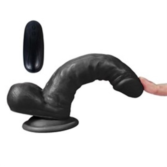 17 cm Belden Bağlamalı Titreşimli Gerçekçi Silikon Zenci Penis Set