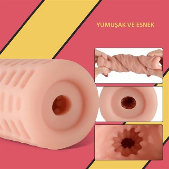 12 cm Gerçekçi Doku Realistik Suni Vajina Mastürbatör