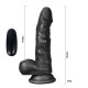 17 cm Belden Bağlamalı Titreşimli Gerçekçi Silikon Zenci Penis Set