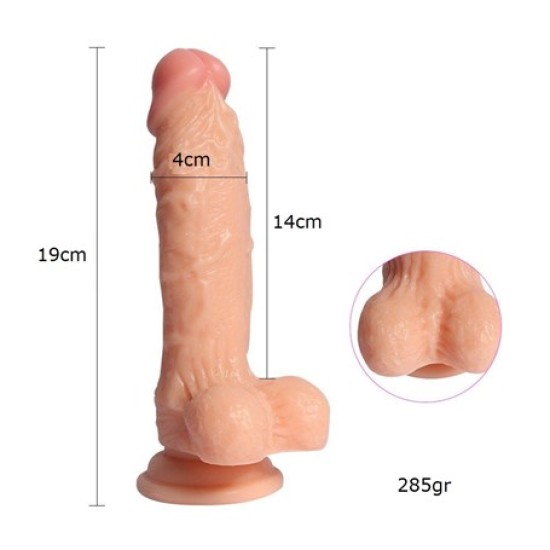 19 cm Belden Bağlamalı Realistik Dildo Penis - Middle Leilong