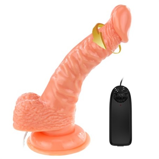 19 cm Gerçekçi Titreşimli Dildo Vibratör Penis