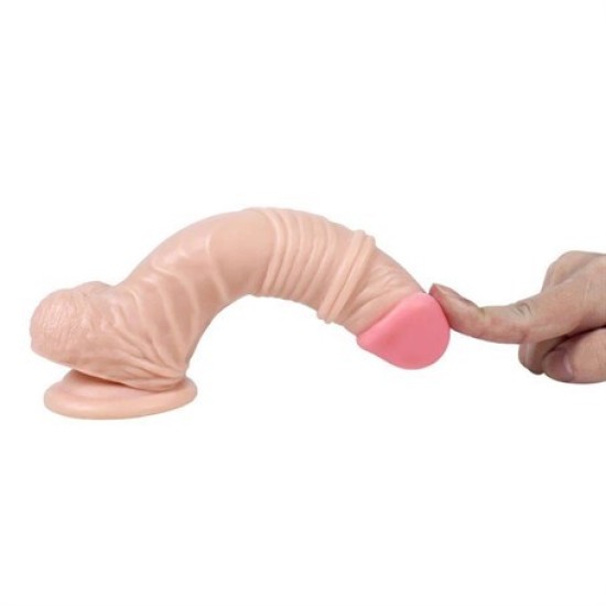 19 cm Belden Bağlamalı Titreşimli Realistik Dildo Penis Set