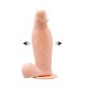 19 cm Pompalı Büyüyen Realistik Penis Anal Vajinal Dildo + Kemer + Kayganlaştırıcı Hediyeli