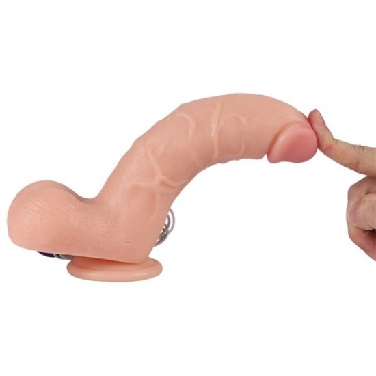 21 cm Gerçekçi Titreşimli Dildo Vibratör Penis - Adam