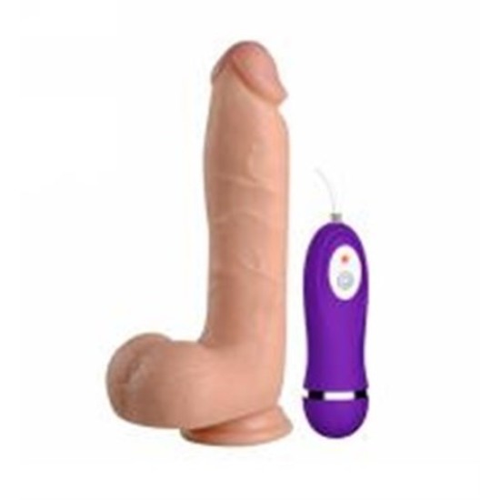 21 cm Belden Bağlamalı Titreşimli Realistik Dildo Penis Set