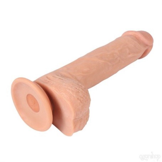 21 cm Belden Bağlamalı Titreşimli Realistik Dildo Penis Set