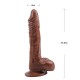 21,5 cm Belden Bağlamalı Gerçekçi Melez Dildo Penis