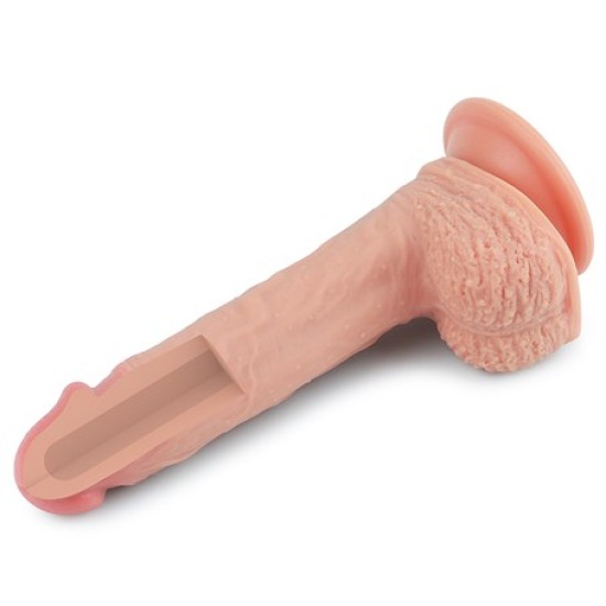 22 cm Gerçekçi Çift Katmanlı Silikon Penis