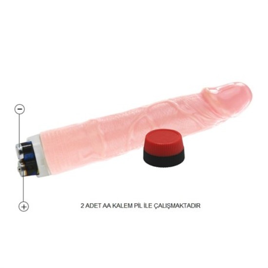 22 cm Titreşimli Realistik Vibratör Penis - Perfect Pleasures