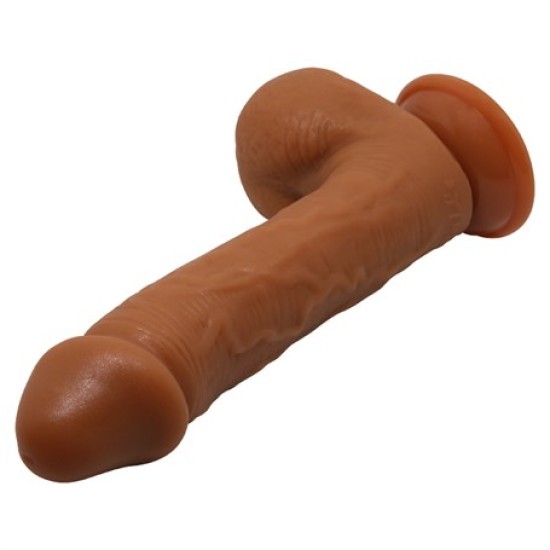 23,5 cm Realistik Vantuzlu Melez Dildo Penis