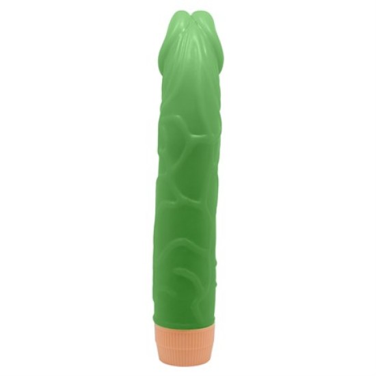 22,5 cm Floresan Titreşimli Realistik Vibratör Penis Dildo - Bill