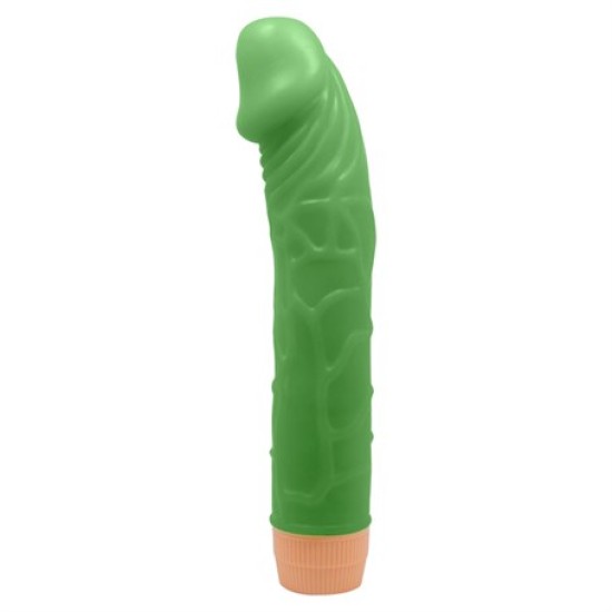 22,5 cm Floresan Titreşimli Realistik Vibratör Penis Dildo - Bill