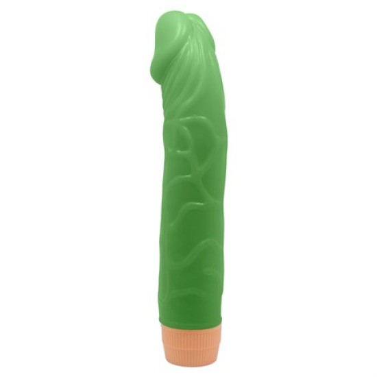 22,5 cm Floresan Titreşimli Realistik Vibratör Penis Dildo - Bill