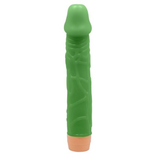 22,5 cm Floresan Titreşimli Realistik Vibratör Penis Dildo - Bill