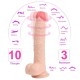 23 cm Oynar Başlı Uzaktan Kumandalı Titreşimli Dildo - Jeff