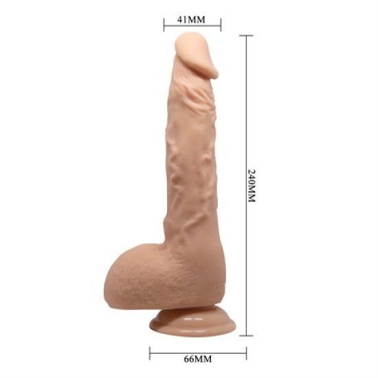 24 cm Realistik Vantuzlu Dildo Penis