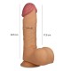 24,5 cm Belden Bağlamalı Gerçekçi Kalın Dildo Penis - King Sized