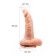 17 cm Gerçekçi Titreşimli Dildo Vibratör Penis