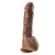 25 cm Realistik Vantuzlu Melez Dildo Penis