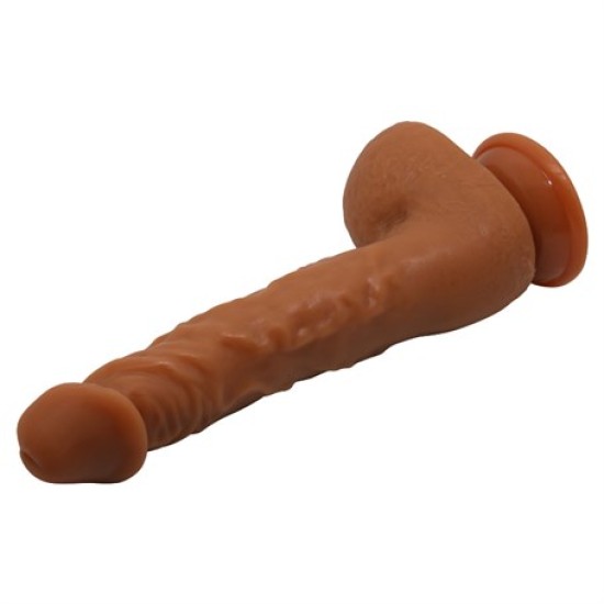 25,2 cm Realistik Vantuzlu Melez Dildo Penis