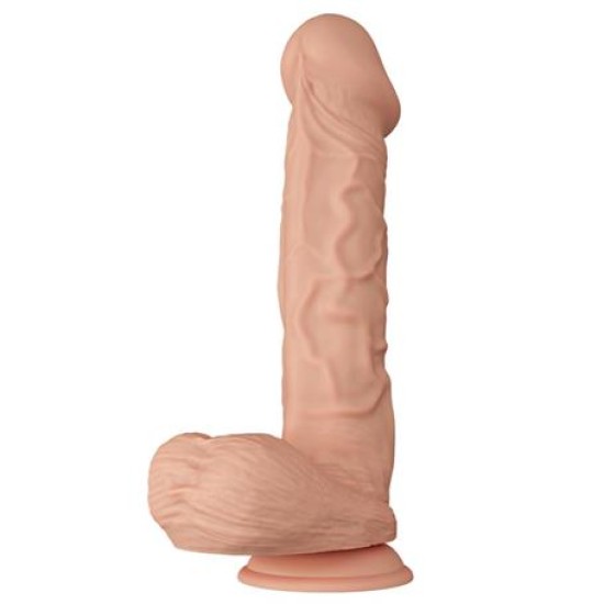 Belden Bağlamalı 26 cm Gerçekçi Kalın Dildo Penis - Bergrisi