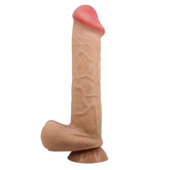 26 cm Kıkırdak Yapılı Çift Katmanlı Gerçekçi Dildo Penis