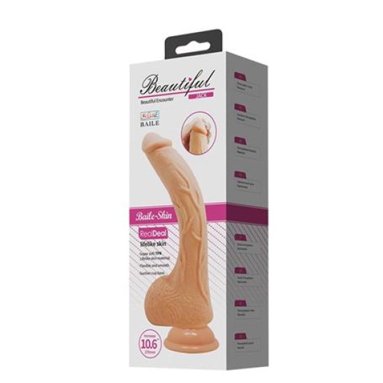 Belden Bağlamalı 27 cm Gerçekçi Kalın Dildo Penis - Jack