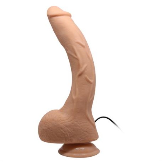 27 cm Titreşimli Gerçekçi Kalın Dildo Penis - Jack