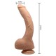 Belden Bağlamalı 27 cm Titreşimli Gerçekçi Kalın Dildo Penis - Jack