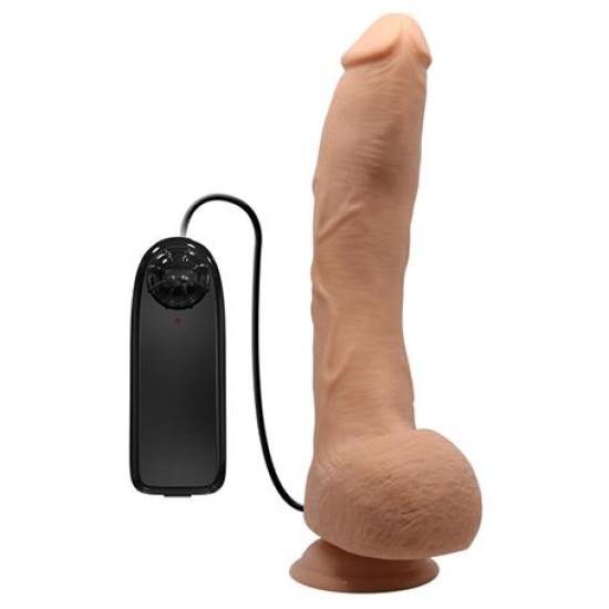 27 cm Titreşimli Gerçekçi Kalın Dildo Penis - Jack