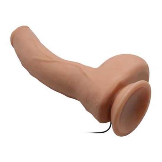 Belden Bağlamalı 27 cm Titreşimli Gerçekçi Kalın Dildo Penis - Jack