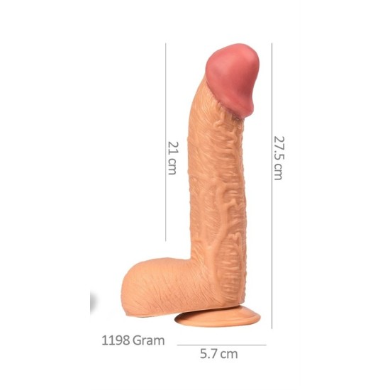 27,5 cm Dev Boy Realistik Vantuzlu Dildo Penis