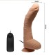 Belden Bağlamalı 28 cm Titreşimli Gerçekçi Kalın Dildo Penis - Alex