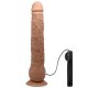 28 cm Titreşimli Gerçekçi Kalın Dildo Penis - Dick