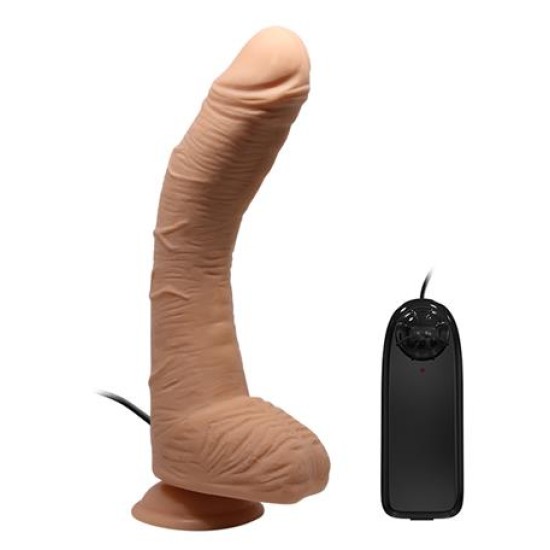 28 cm Titreşimli Gerçekçi Kalın Dildo Penis - Alex