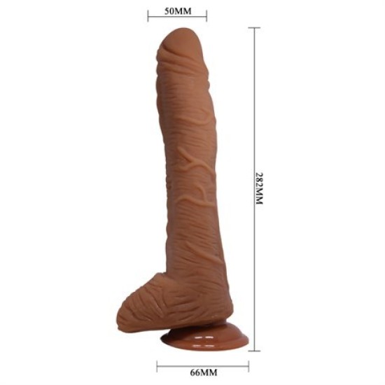 28,2 cm Belden Bağlamalı Gerçekçi Kalın Dildo Penis - Alex