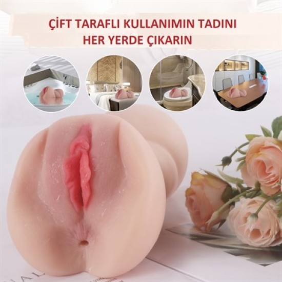 3 Boyutlu Gerçekçi Anal & Vajinal Masturbatör - Carrie