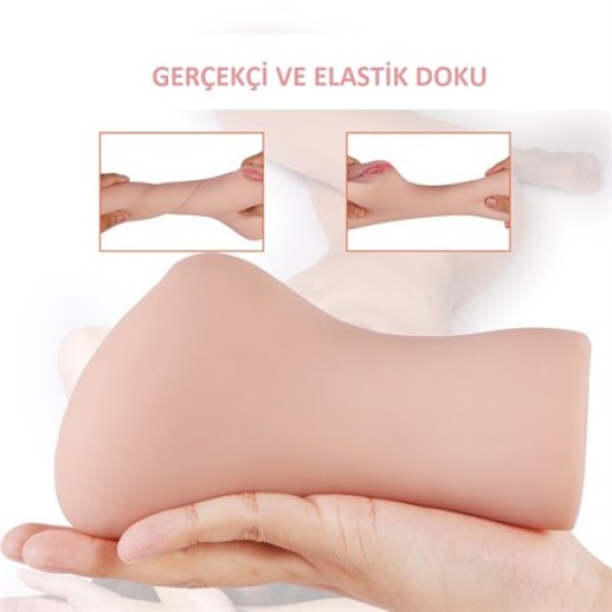 3 Boyutlu Gerçekçi Anal & Vajinal Masturbatör - Linda