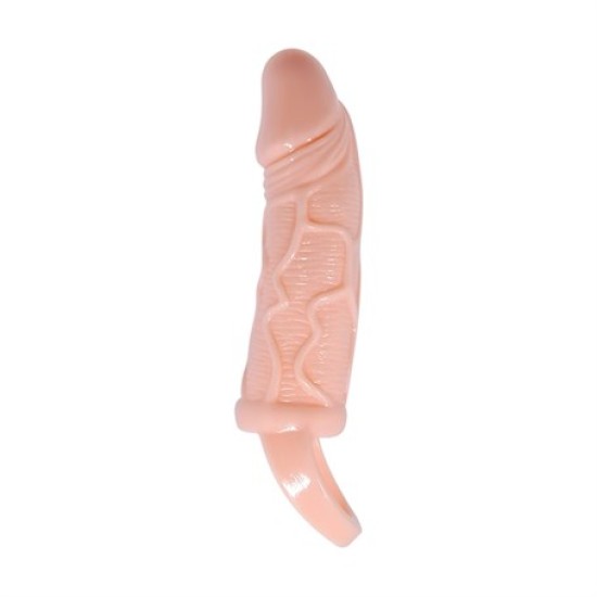 3 cm Dolgu Uzatmalı Titreşimli Penis Kılıfı Prezervatif Vibratör