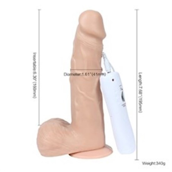 18 cm Belden Bağlamalı Titreşimli Realistik Dildo Penis Set