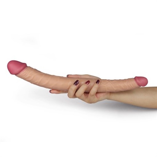 36,5 cm Lovetoy Lady Çift Taraflı Realistik Dildo Anal Vajinal Penis