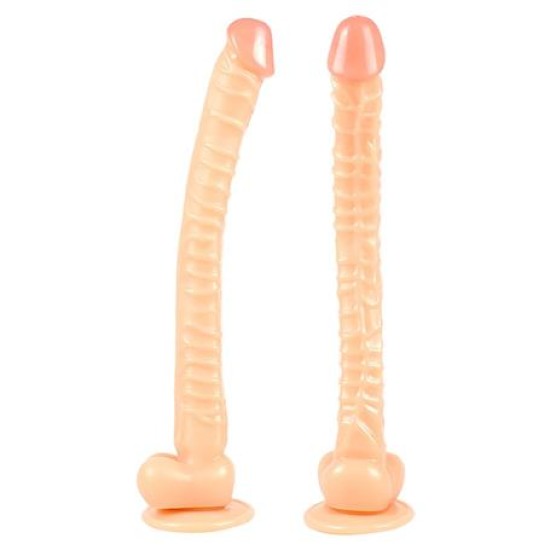 Belden Bağlamalı 40 cm Gerçekçi Uzun & Kalın Dildo Penis