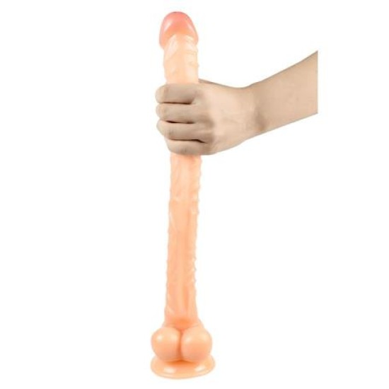 Belden Bağlamalı 40 cm Gerçekçi Uzun & Kalın Dildo Penis