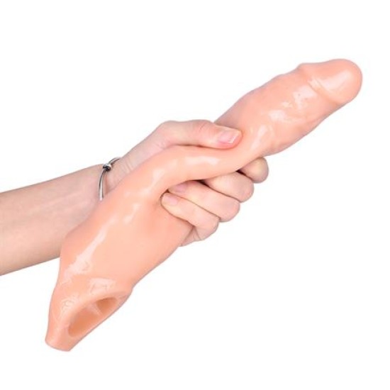 7 cm Dolgulu Realistik Ten Rengi Penis Kılıfı