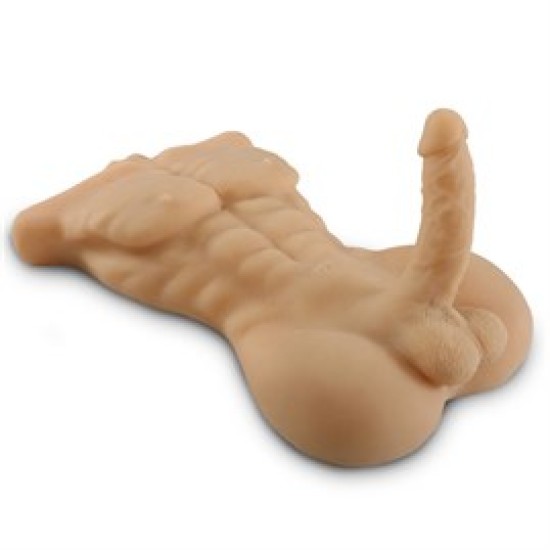 2 İşlevli Gerçek Ölçülerde Realistik 18 cm Penisli Erkek Vücut - Daniel