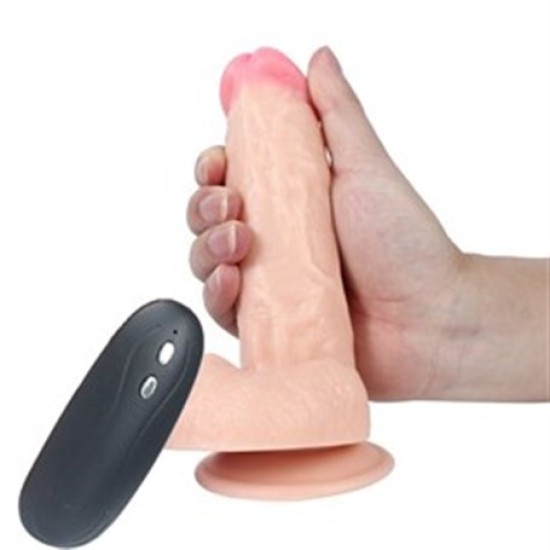 17,5 cm Belden Bağlamalı Titreşimli Realistik Dildo Penis Set