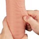 Belden Bağlamalı Yeni Nesil Çift Katmanlı 30,5 cm Realistik Dev Dildo Penis