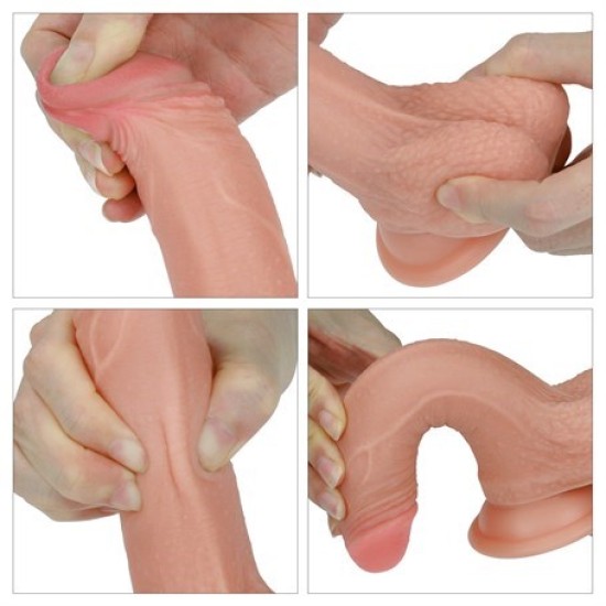 Belden Bağlamalı Nature Yeni Nesil Teknolojik Penis Realistik Anal Dildo 18 cm