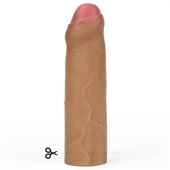 Nature Extender 4.5 cm Dolgulu Premium Silikon Sünnetsiz Melez Penis Kılıfı