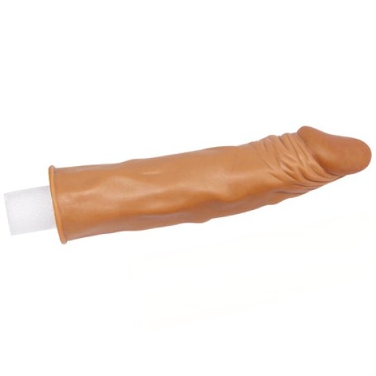 Pleasure Extender 5 cm Dolgulu Premium Melez Silikon Penis Kılıfı